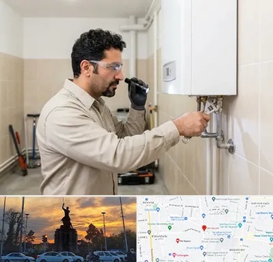 تعمیر آبگرمکن در میدان حر 