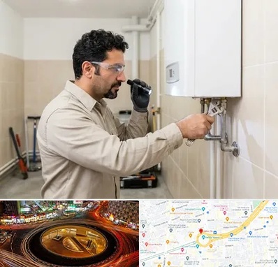 تعمیر آبگرمکن در میدان ولیعصر
