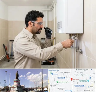 تعمیر آبگرمکن در کارگر جنوبی 