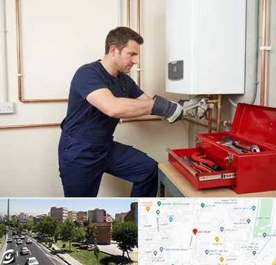 نصب آبگرمکن در شهرک آزمایش
