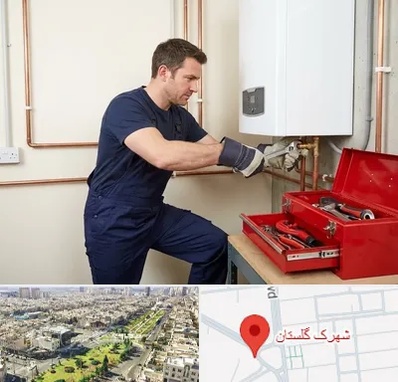 نصب آبگرمکن در شهرک گلستان