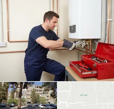 نصب آبگرمکن در دولت آباد