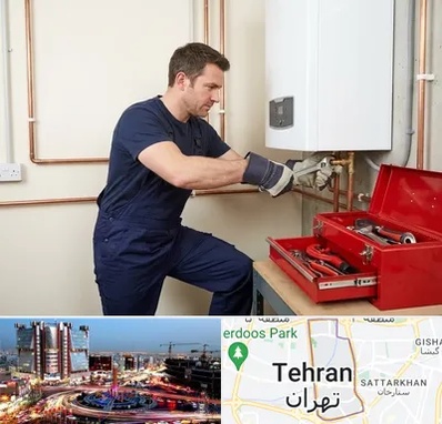 نصب آبگرمکن در صادقیه 