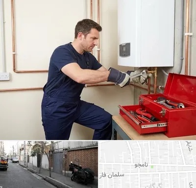 نصب آبگرمکن در خیابان نامجو