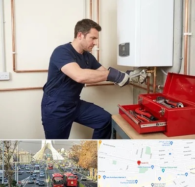 نصب آبگرمکن در خیابان آزادی 