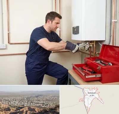 نصب آبگرمکن در اسفراین