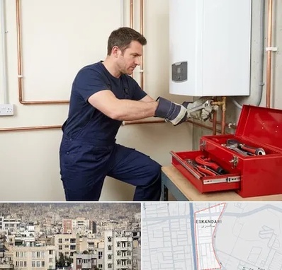 نصب آبگرمکن در اسکندری 