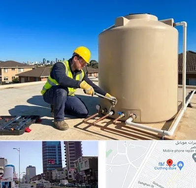 نصب منبع آب در چهارراه طالقانی کرج 