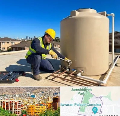 نصب منبع آب در نیاوران 