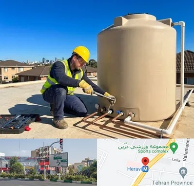 نصب منبع آب در هروی 