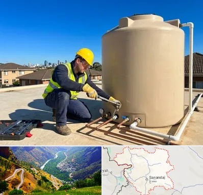 نصب منبع آب در کردستان