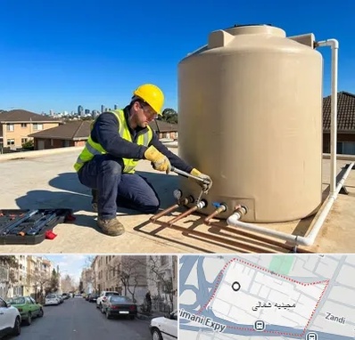 نصب منبع آب در مجیدیه شمالی