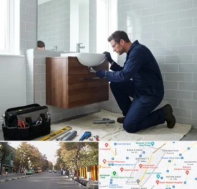نصب روشویی در شریعتی 