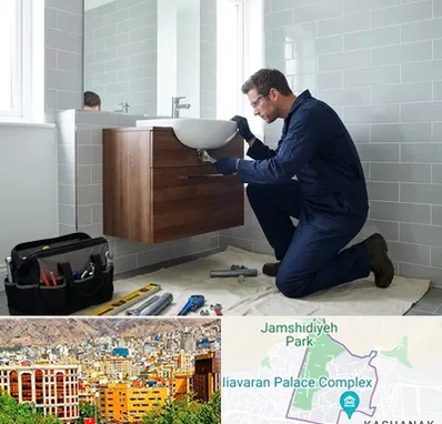 نصب روشویی در نیاوران 