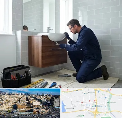نصب روشویی در شهرک راه آهن