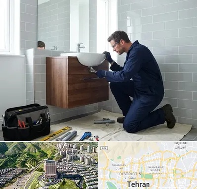 نصب روشویی در شمال تهران 