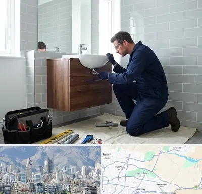 نصب روشویی در شمال شرق تهران