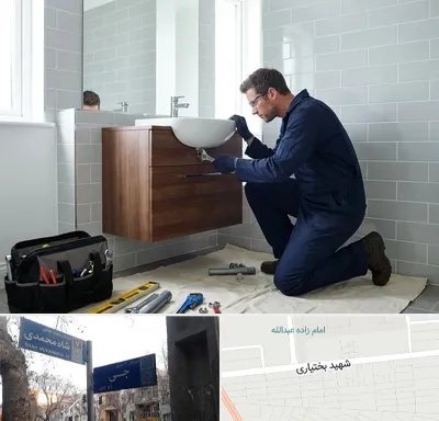 نصب روشویی در سی متری جی