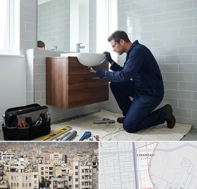 نصب روشویی در اسکندری 