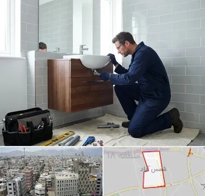 نصب روشویی در شمس آباد تهران