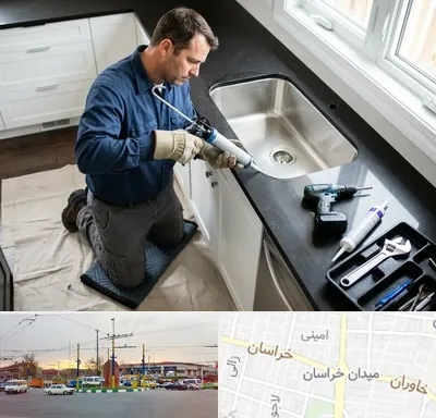 نصب سینک ظرفشویی در میدان خراسان