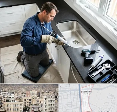 نصب سینک ظرفشویی در اسکندری 