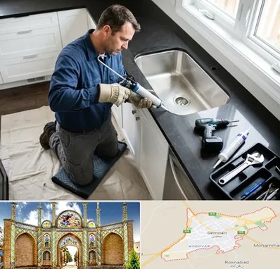 نصب سینک ظرفشویی در سمنان