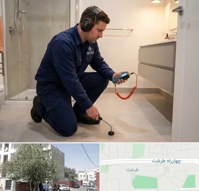 تشخیص ترکیدگی لوله در طرشت