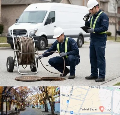 چاه بازکنی و تخلیه چاه در تربیت تبریز 