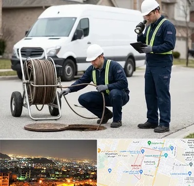 چاه بازکنی و تخلیه چاه در مارلیک کرج 