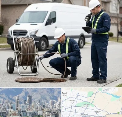 چاه بازکنی و تخلیه چاه در شمال شرق تهران