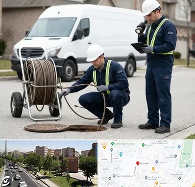 چاه بازکنی و تخلیه چاه در شهرک آزمایش 