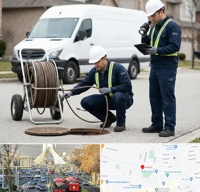 چاه بازکنی و تخلیه چاه در خیابان آزادی 