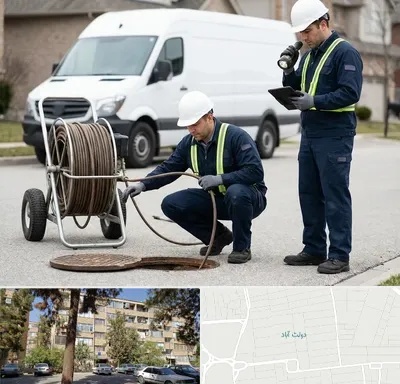 چاه بازکنی و تخلیه چاه در دولت آباد