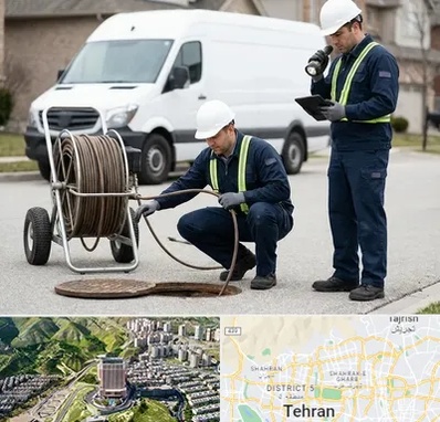 چاه بازکنی و تخلیه چاه در شمال تهران 