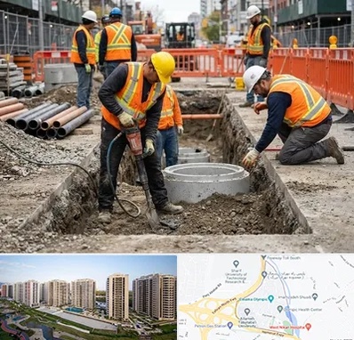 حفر چاه فاضلاب در المپیک 