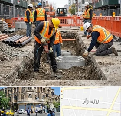 حفر چاه فاضلاب در لاله زار