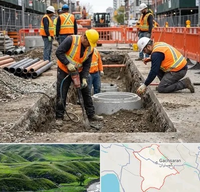 حفر چاه فاضلاب در گچساران