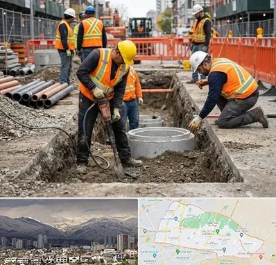 حفر چاه فاضلاب در منطقه 4 تهران