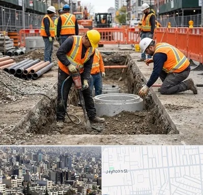 حفر چاه فاضلاب در جیحون 