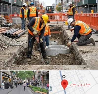 حفر چاه فاضلاب در ولیعصر شهریار