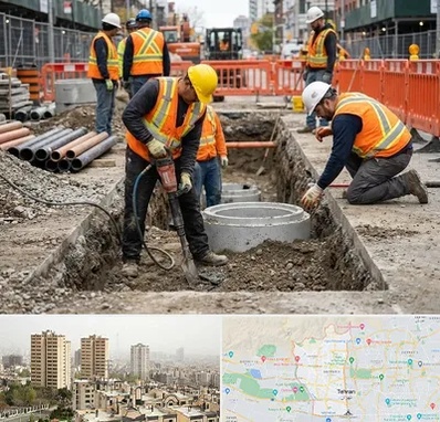 حفر چاه فاضلاب در منطقه 5 تهران 