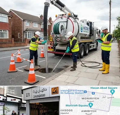 لایروبی چاه فاضلاب در منیریه