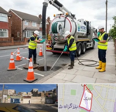 لایروبی چاه فاضلاب در اتابک