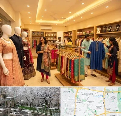 لباس هندی در باغ فیض