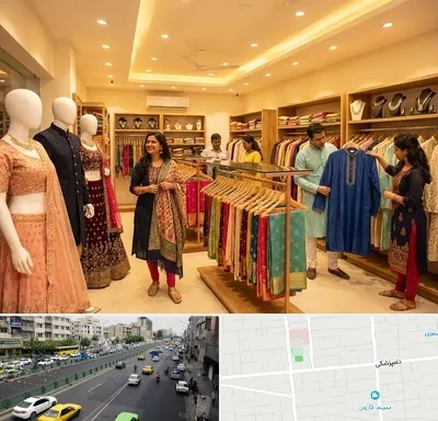 لباس هندی در خیابان دامپزشکی