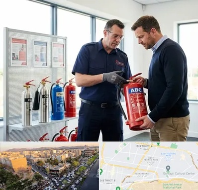 کپسول آتش نشانی در تهرانپارس 