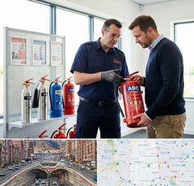 کپسول آتش نشانی در منطقه 10 تهران 