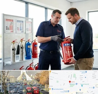 کپسول آتش نشانی در خیابان آزادی 