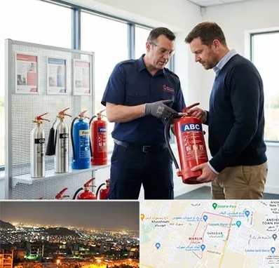 کپسول آتش نشانی در مارلیک کرج 